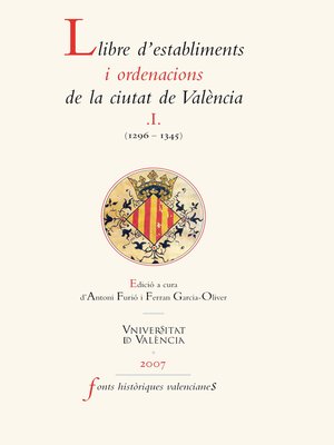 cover image of Llibre d'establiments i ordenacions de la ciutat de València. I.